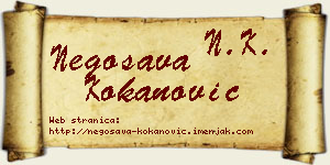 Negosava Kokanović vizit kartica
